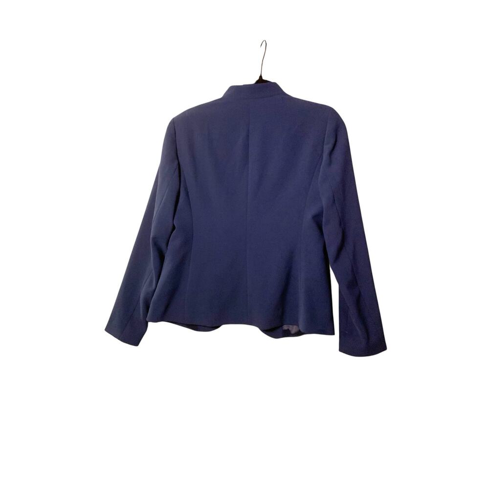 BROOKS BROTHERS Women's Navy Blue Collarless Blazer Size 6 - Picture 5 of 8